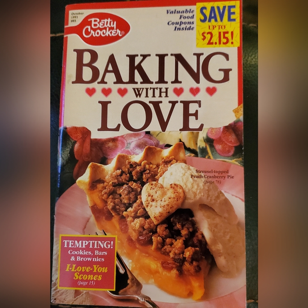 1993 Betty Crocker Cookbook #85 Baking With Love Recipe Booklet Dessert Vintage